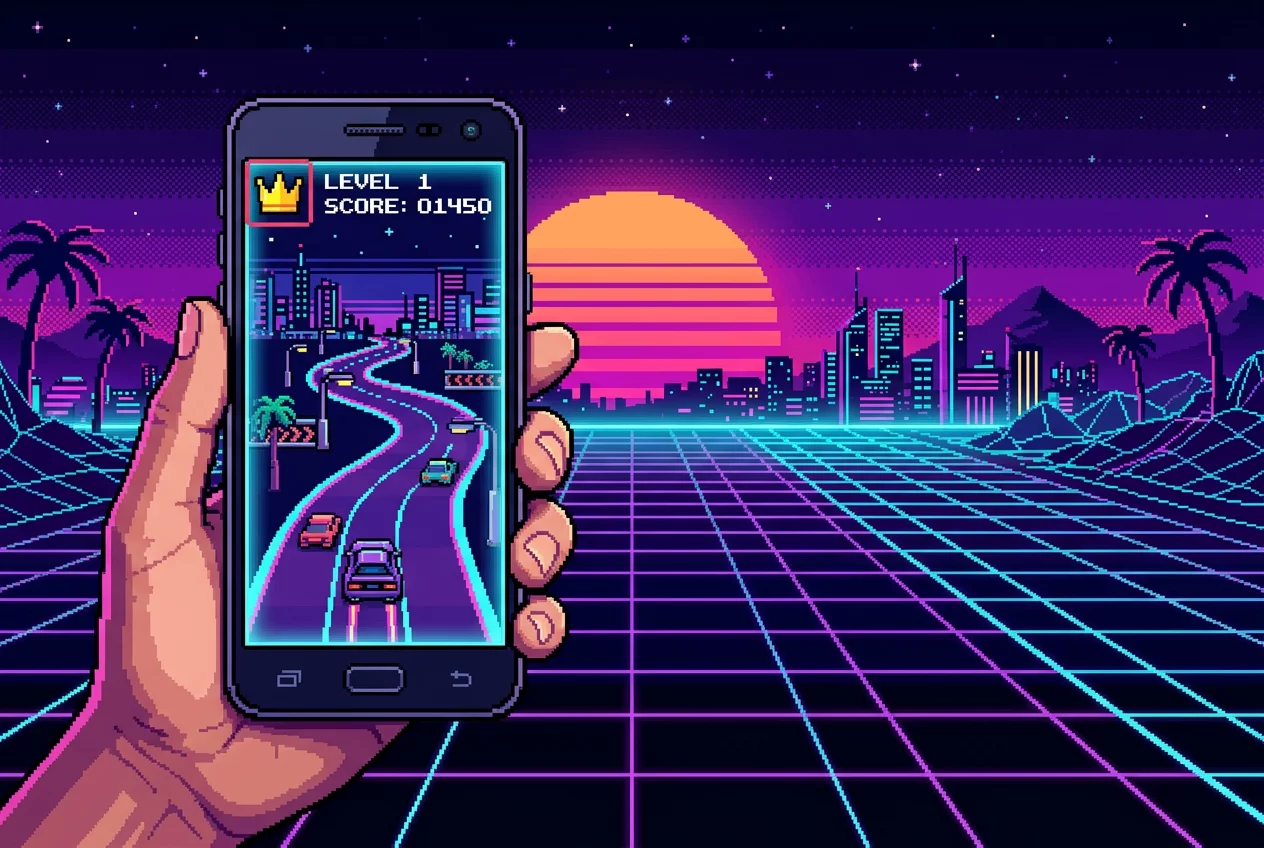 Retro gaming on smartphone
