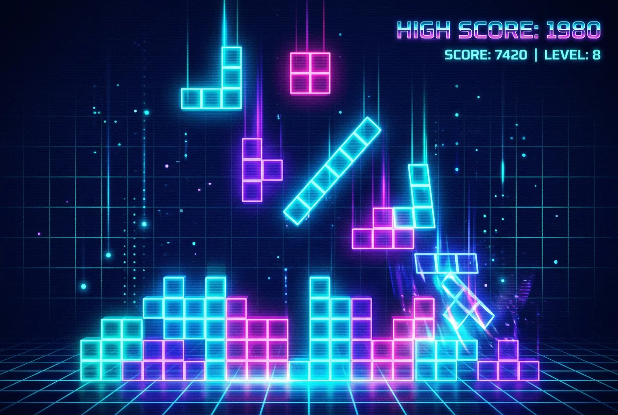 80s puzzle aesthetic
